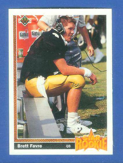 Brett Favre - 1991 Upper Deck FB # 13 ROOKIE (Falcons/Packers) Football cards value