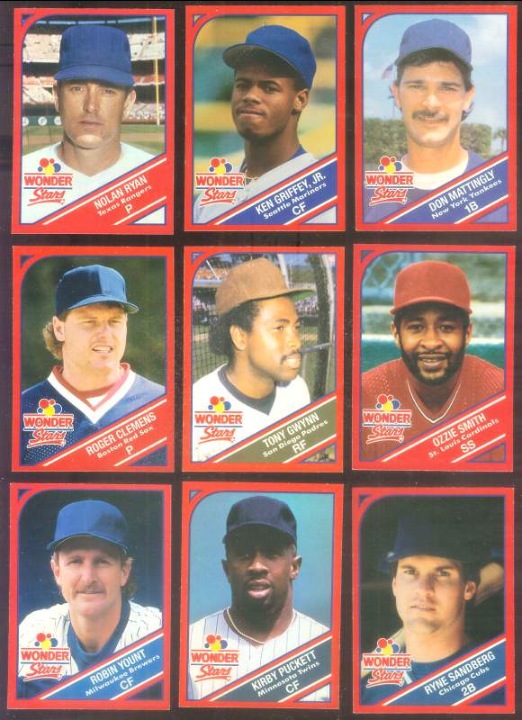 1990 Wonder Bread - COMPLETE SET (20 cards - $52 break value)  cards value