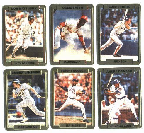 1988 Action Packed TEST/PROMO cards - COMPLETE SET (6) w/Don Mattingly  cards value