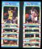 1989-90 Fleer Basketball - ALL-STARS - Near Complete Sticker Set (10/11)