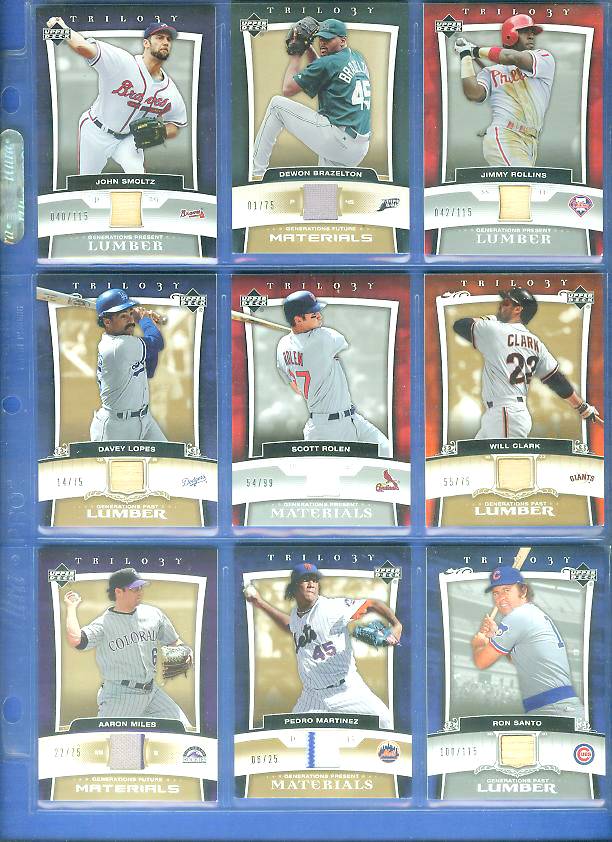 Pedro Martinez - 2005 Upper Deck Trilogy GOLD GAME-USED JERSEY  cards value