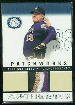 Curt Schilling - 2003 Fleer Patchworks GAME-USED PATCH  cards value