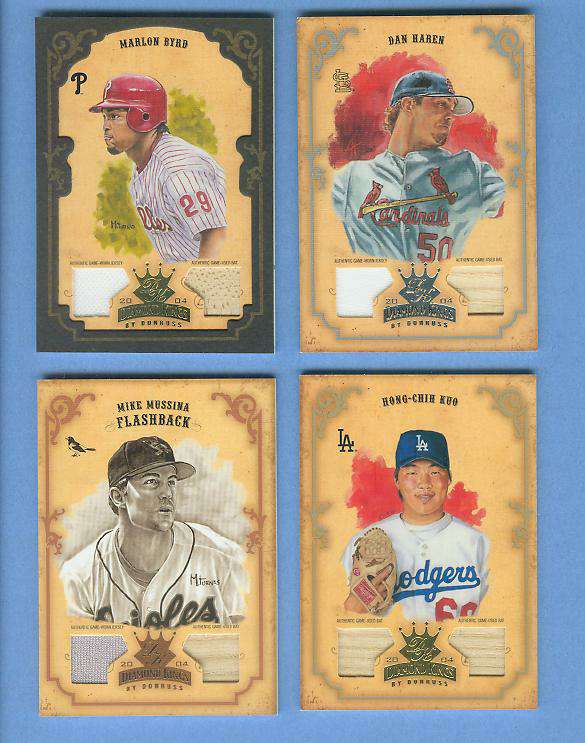 Marlon Byrd - 2004 Diamond King FRAMED DOUBLE GAME-USED JERSEY/BAT [#/25]  cards value