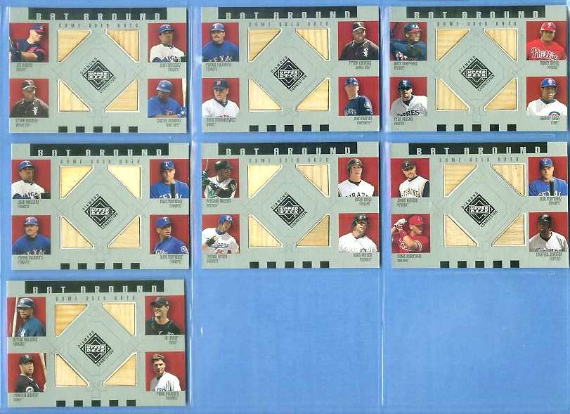 QUAD GAME-USED BAT - Todd Helton/Brian Giles/Preston Wilson/Shawn Green  cards value