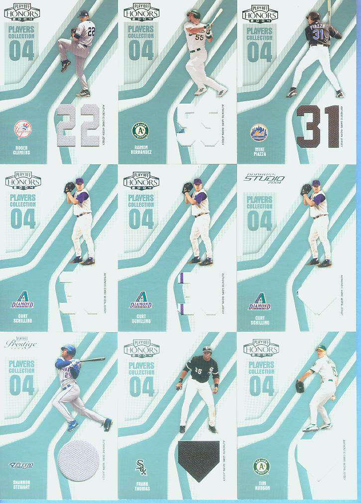 Curt Schilling - 2004 Honors Players Coll. w/pin LIMITED GAME-USED JERSEY  cards value