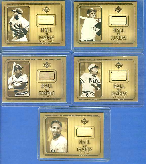 Roy Campanella - 2001 UD Hall of Famers - GAME-USED BAT #B-RCA (Dodgers)  cards value