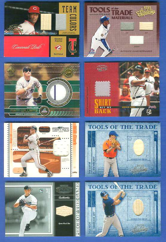 George Foster - 2004 Donruss Team Colors COMBO GAME-USED BAT/JERSEY [#/25]  cards value