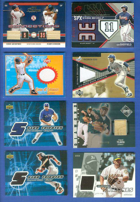 DOUBLE - 2003 Playoff Prestige (RED SOX) 'Connections' GAME-USED BAT  cards value