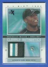 Dontrelle Willis - 2004 E-X CLEARLY AUTHENTICS GAME-USED JERSEY PATCH  cards value