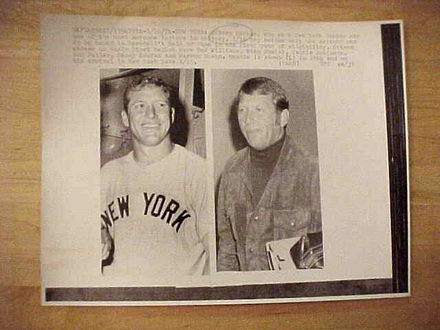 WIREPHOTO: Mickey Mantle - [1974-01/16] UPI - 'HOF Bound' (Yankees)  cards value