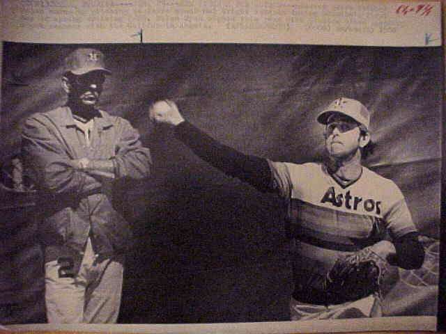 WIREPHOTO: Nolan Ryan - [02/29/80] 'New Pitcher For Astros' (Astros)  cards value