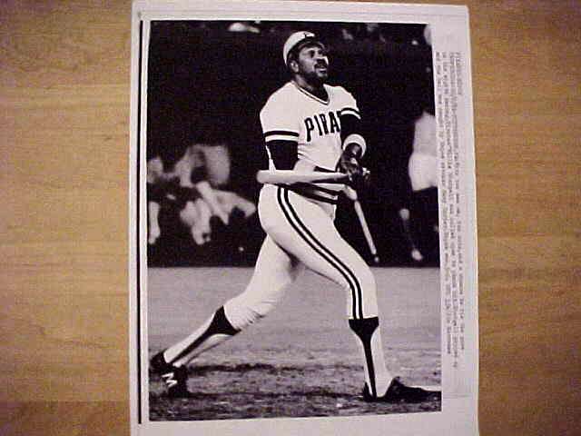 WIREPHOTO: Willie Stargell - [10/02/81] 'No Dice' (Pirates)  cards value