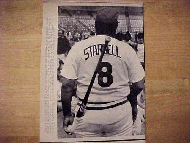WIREPHOTO: Willie Stargell - [02/28/87] 'Tools Of The Trade' (Braves)  cards value