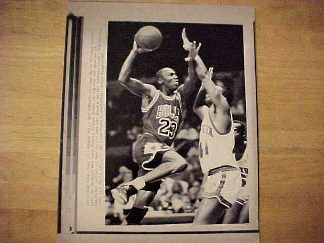 WIREPHOTO: Michael Jordan - [05/17/89] 'Jordan Rally Not Enough' (Bulls) Basketball cards value
