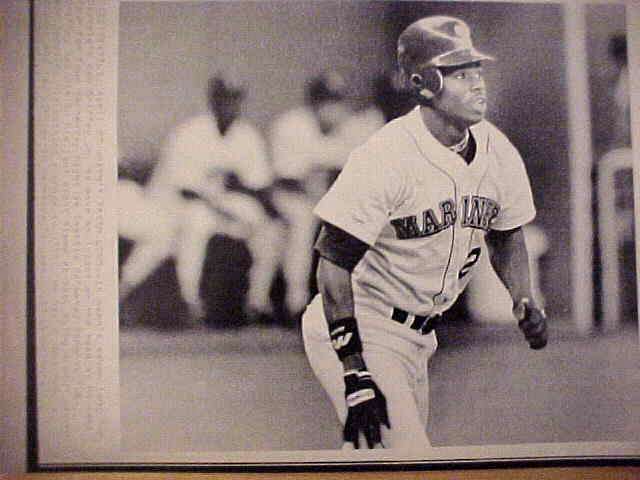 WIREPHOTO: Ken Griffey Jr - [04/27/89] 'Hasn't Taken Long' (Mariners)  cards value