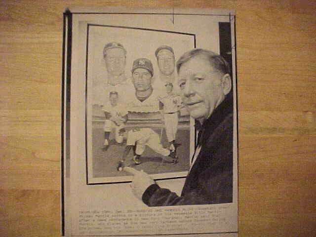 WIREPHOTO: Mickey Mantle - [1992-12/28] 'Buddies And Yankees Alike' (Yankee  cards value
