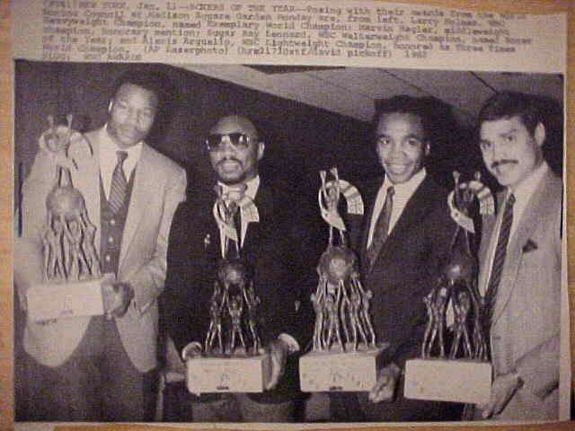 WIREPHOTO [BOXING]: Sugar Ray Leonard - [01/11/82] 'Boxers Of The Year'  cards value